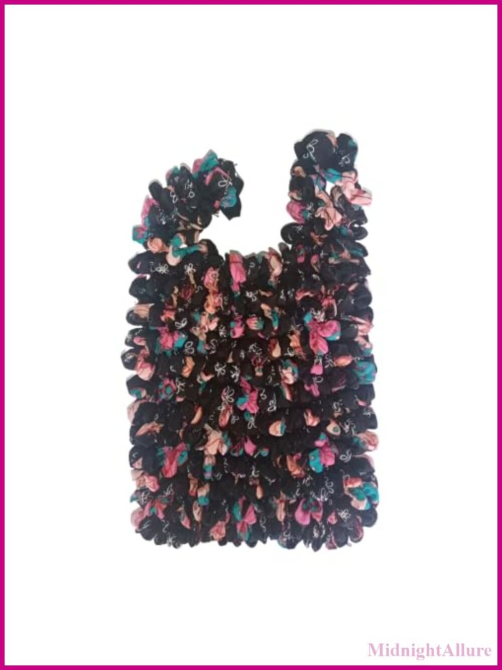 Large Capacity Elastic Bubble Bag Retro Fold Stretch Tote